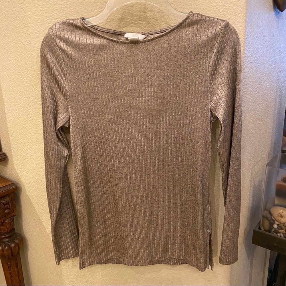 H&M Light Gold Long Sleeve Size Small